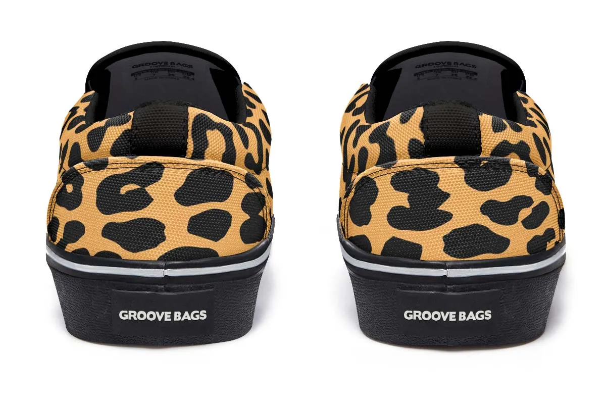 Leopard Print Slip-On Shoes