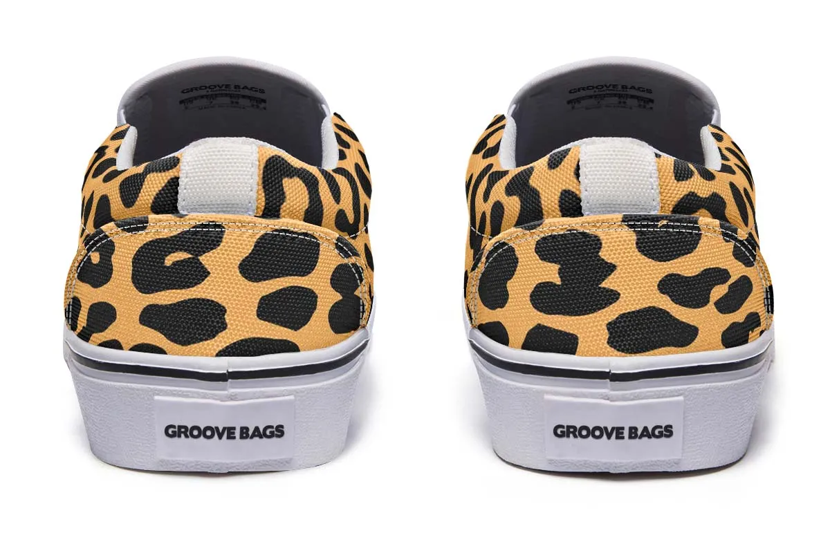 Leopard Print Slip-On Shoes