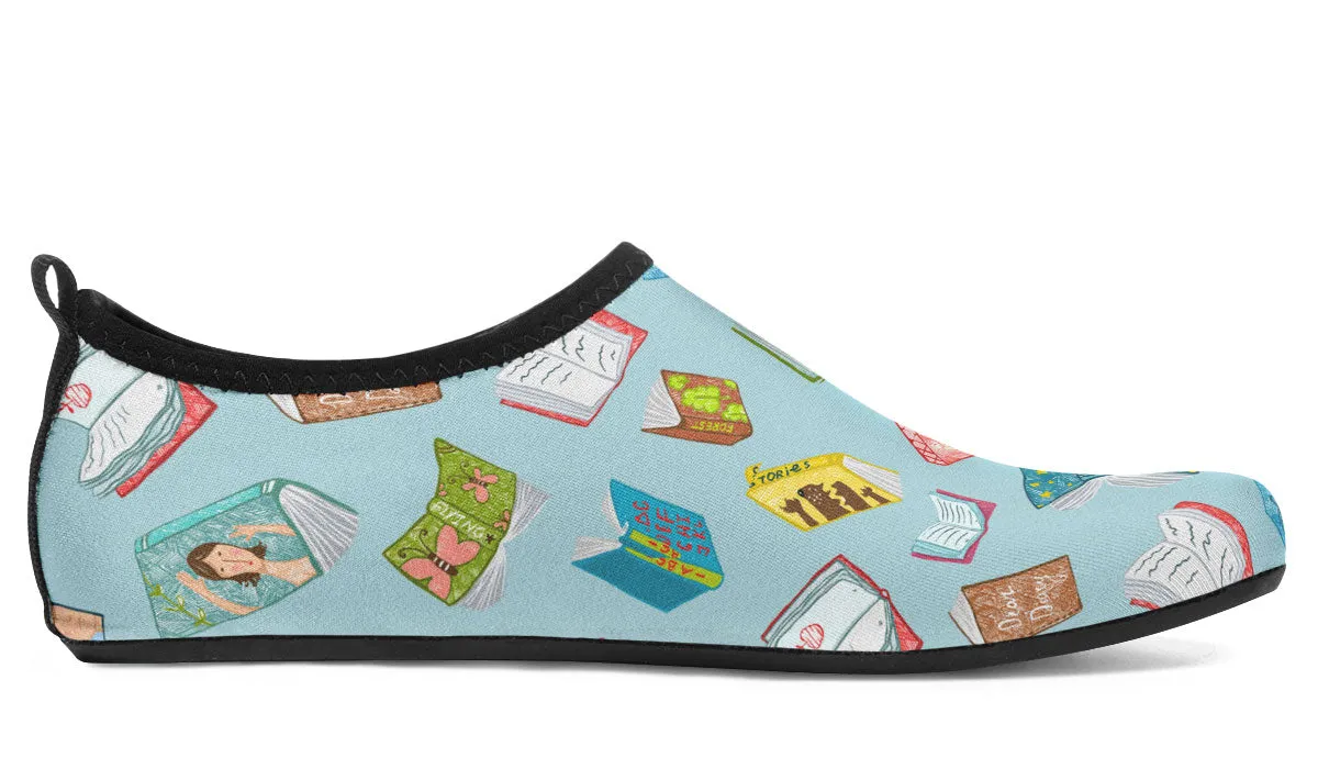 Levitating Books Aqua Barefoot Shoes