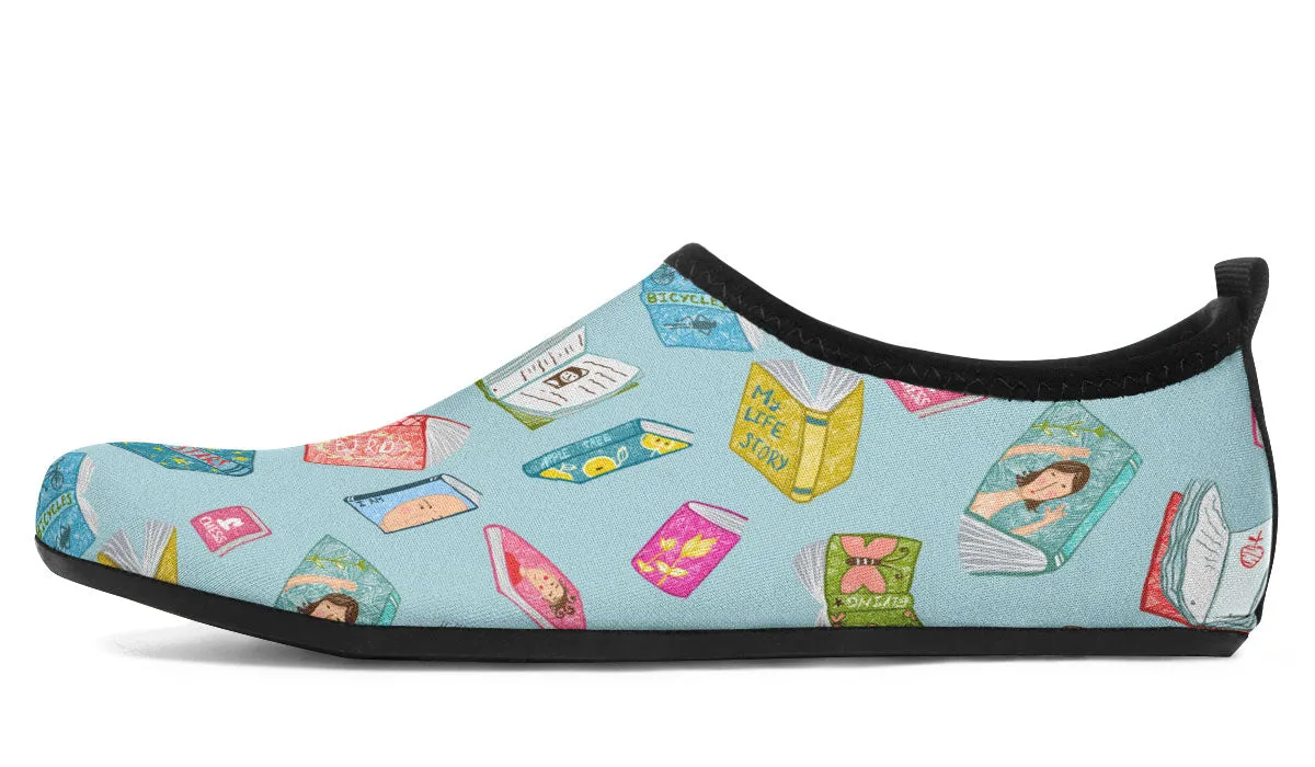 Levitating Books Aqua Barefoot Shoes