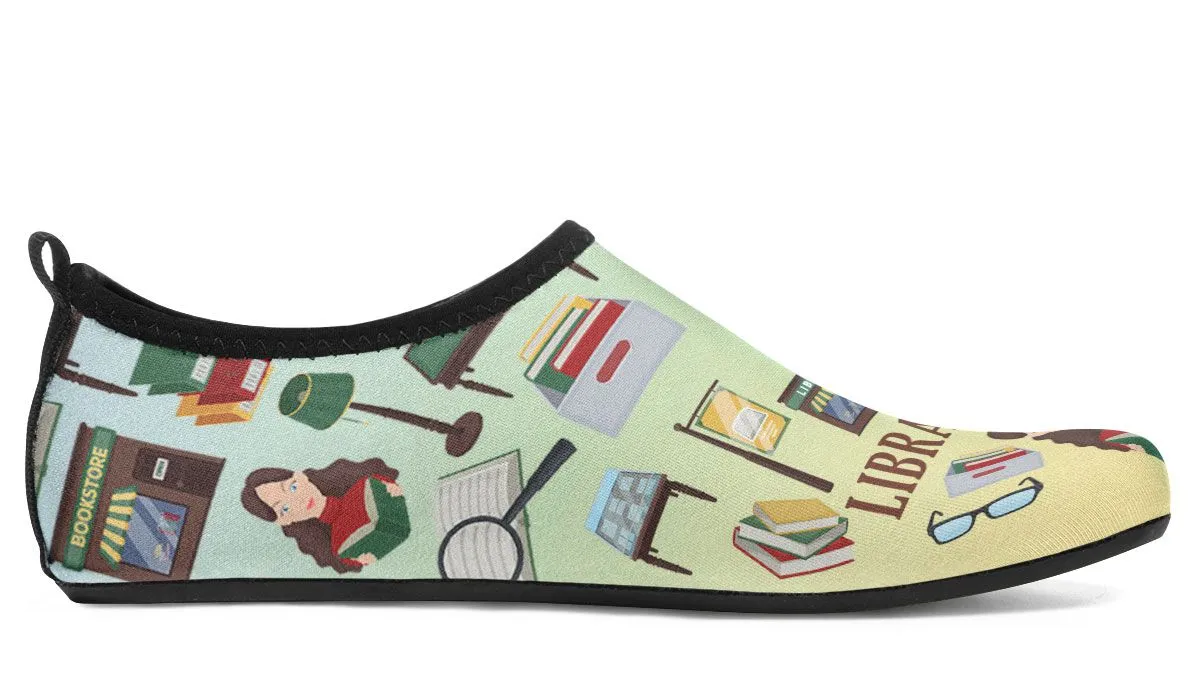 Librarian Aqua Barefoot Shoes