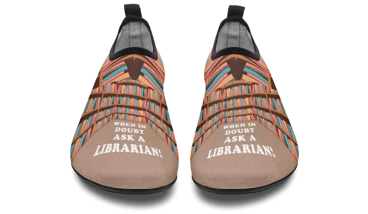 Librarian Life Aqua Barefoot Shoes