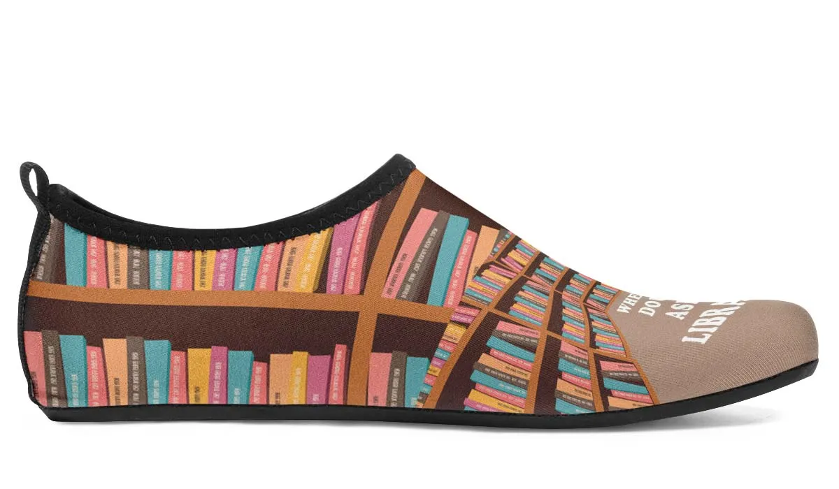 Librarian Life Aqua Barefoot Shoes