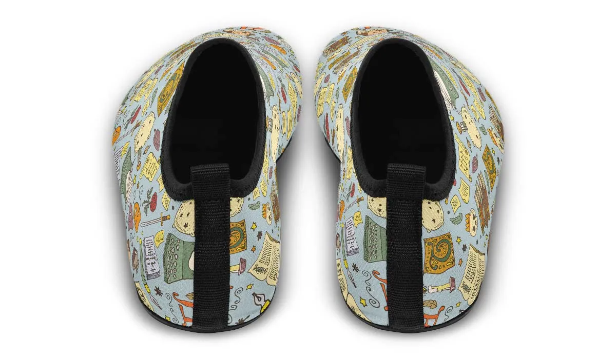 Literature Pattern Aqua Barefoot Shoes