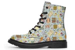 Literature Pattern Shoes Boots