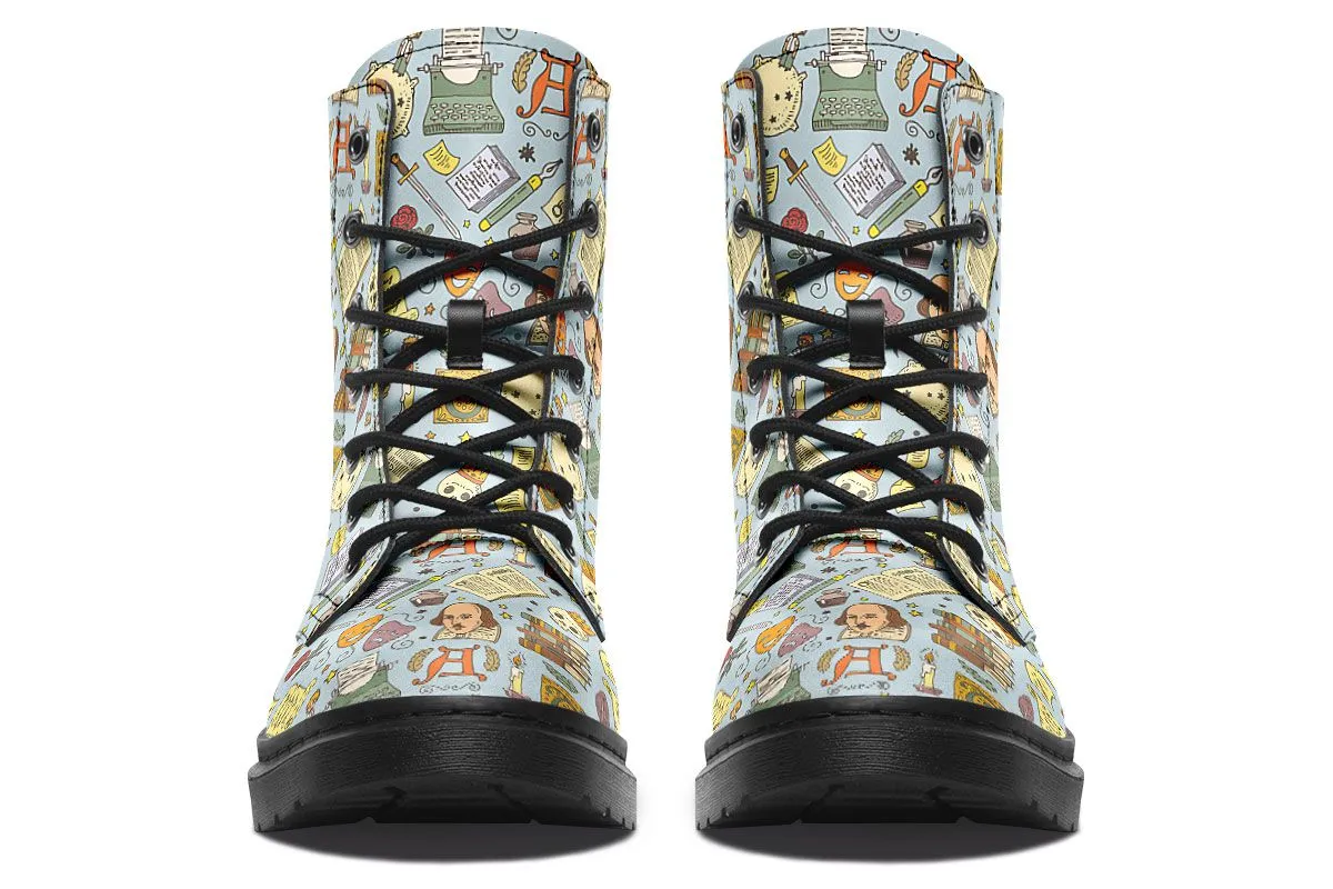 Literature Pattern Shoes Boots