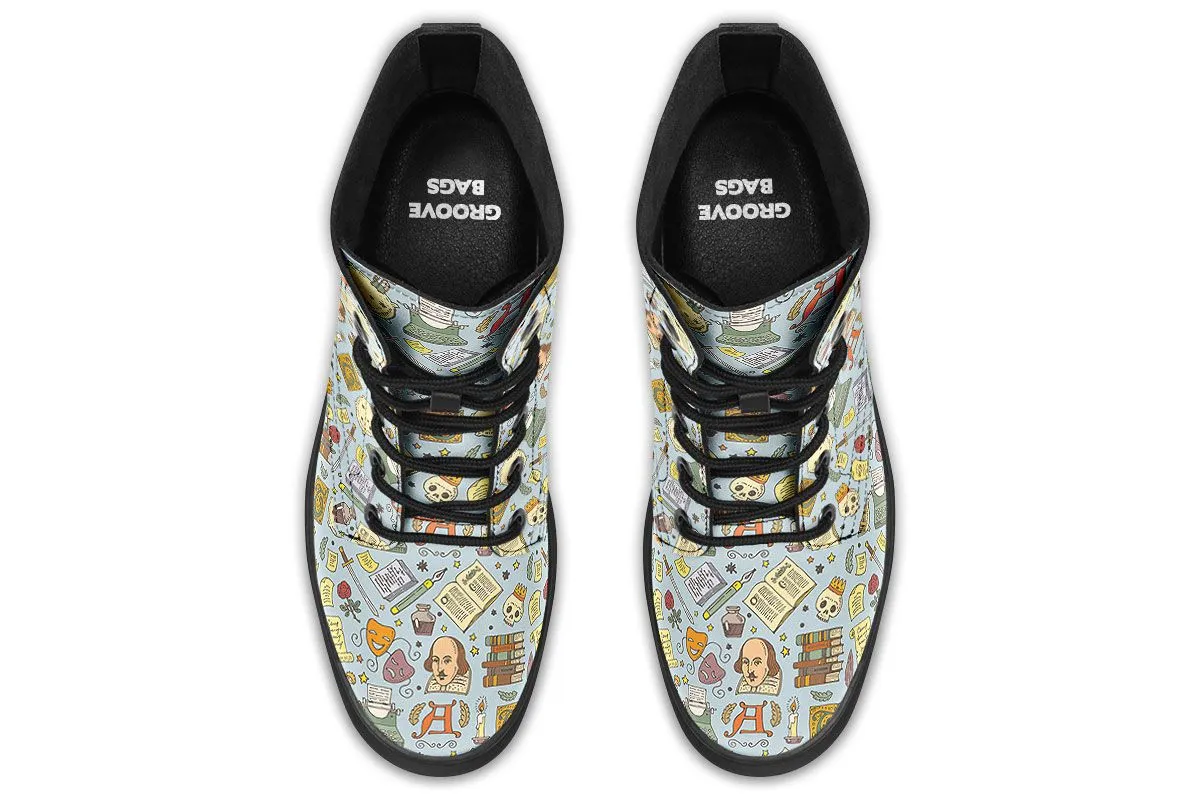Literature Pattern Shoes Boots