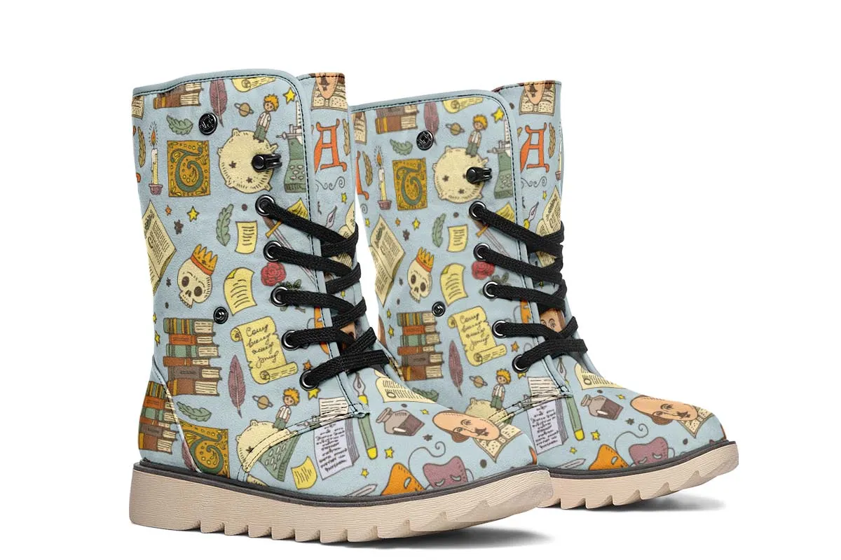 Literature Pattern Shoes Polar Vibe Boots