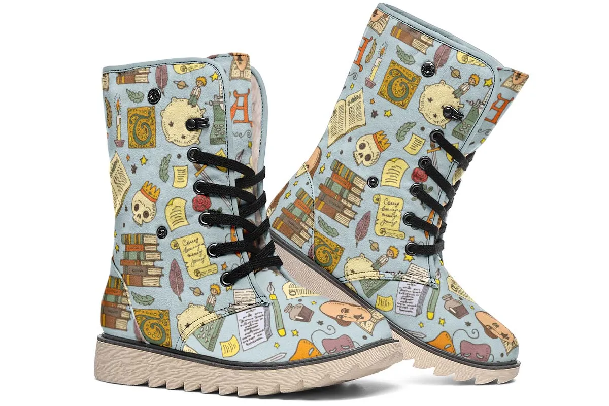 Literature Pattern Shoes Polar Vibe Boots