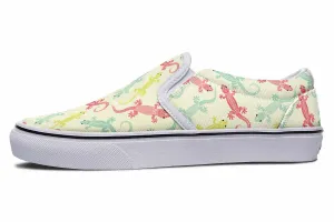 Lizard Pattern Slip-On Shoes