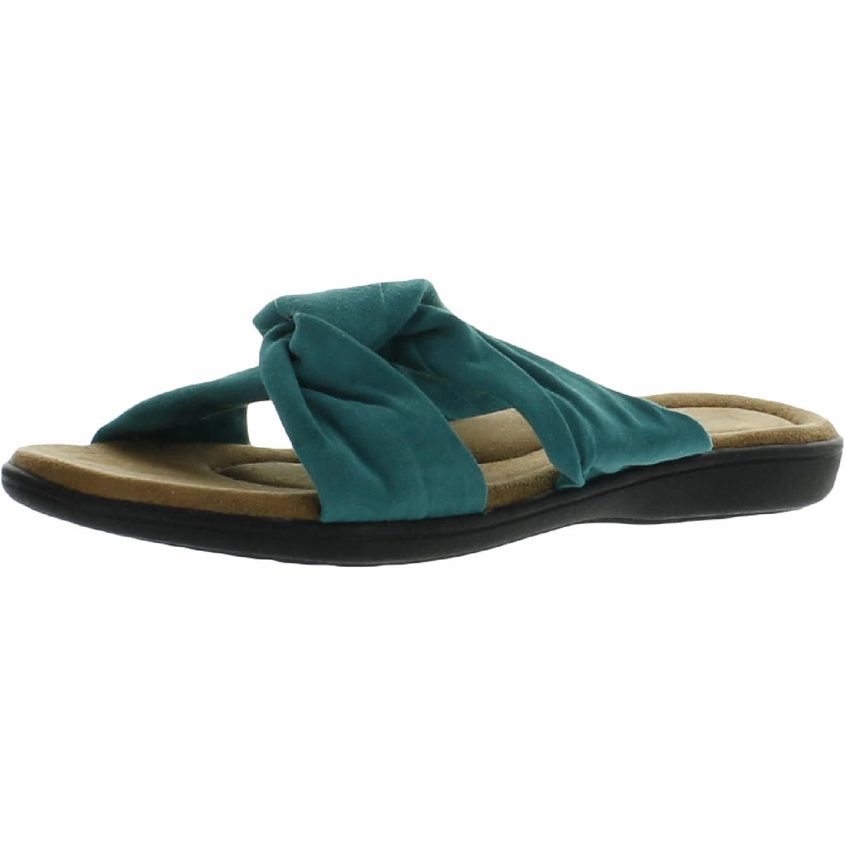 Loma Womens Suede Slip On Slide Sandals