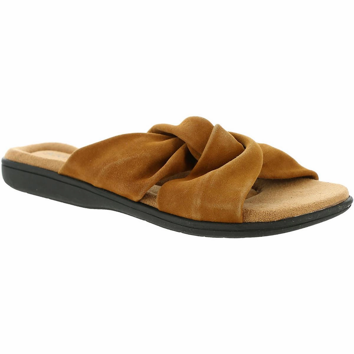 Loma Womens Suede Slip On Slide Sandals
