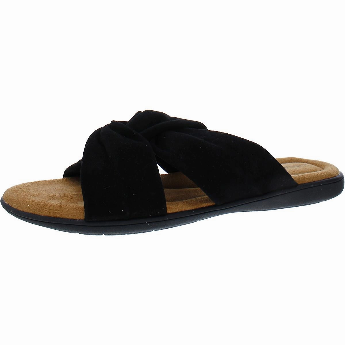 Loma Womens Suede Slip On Slide Sandals