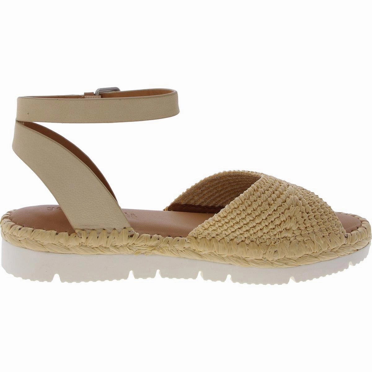 Lucille Raffia Womens Woven Ankle Strap