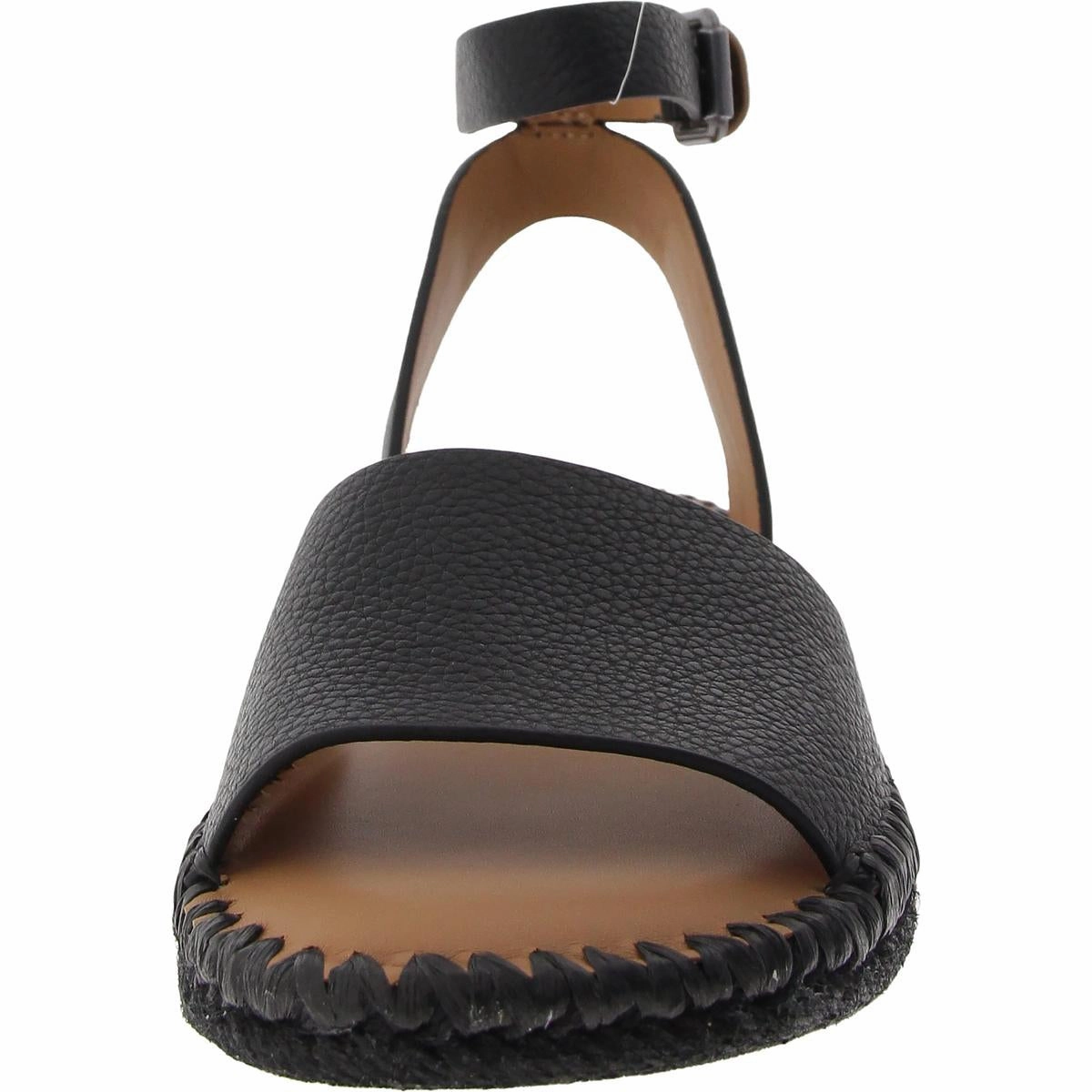 LUCILLE Womens Cushioned Footbed Leather Flatform Sandals
