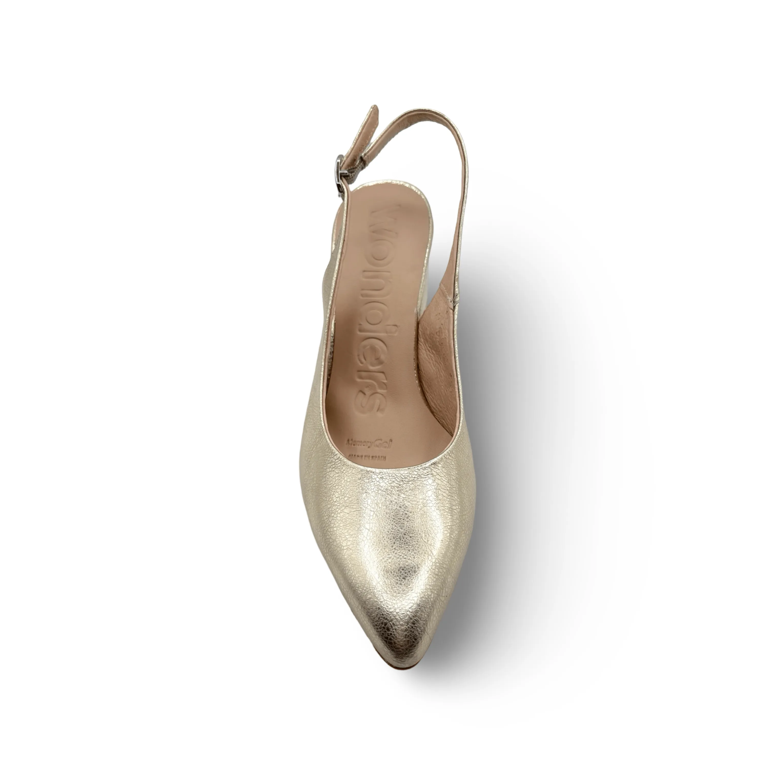 M5802 Gold Metallic Sling Back