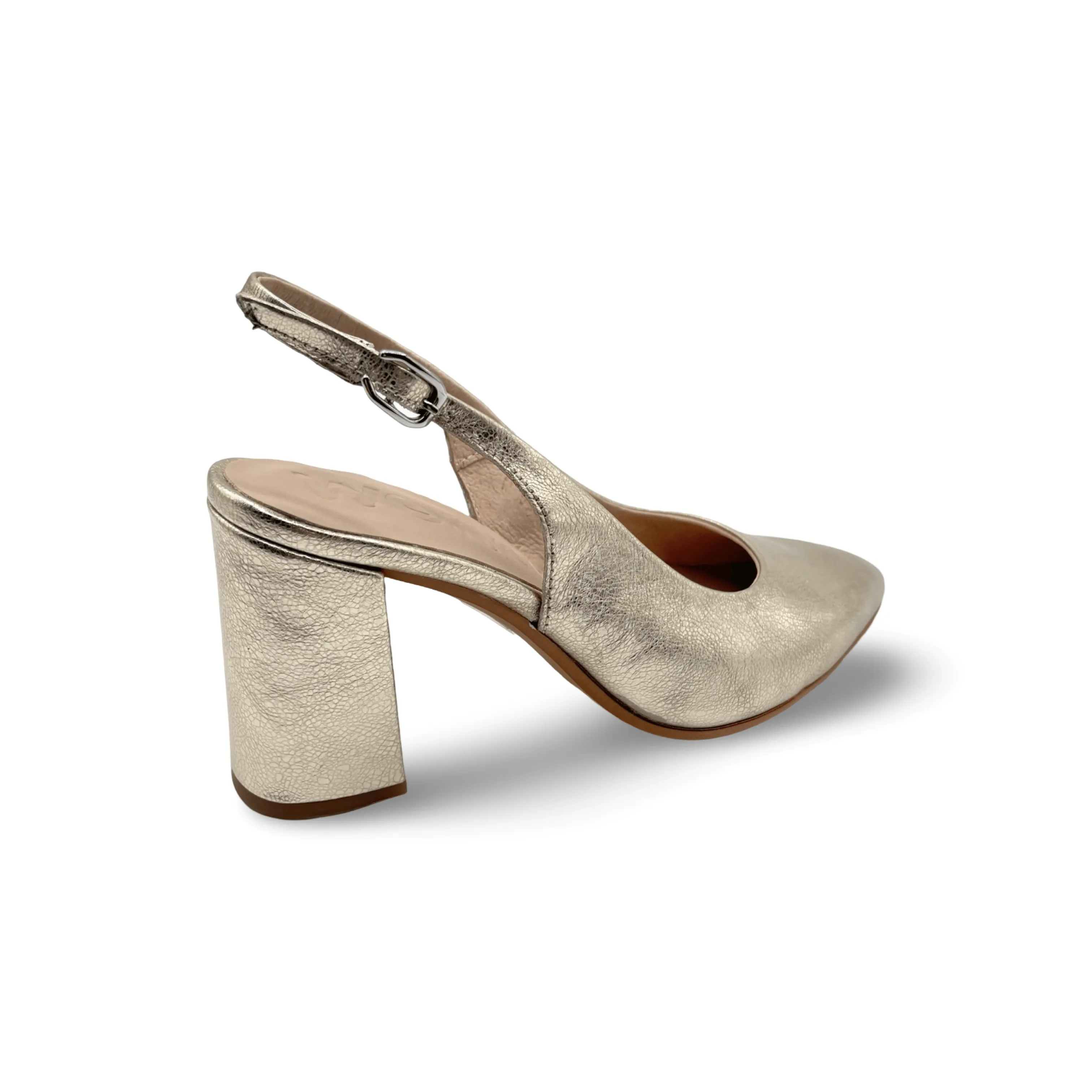 M5802 Gold Metallic Sling Back