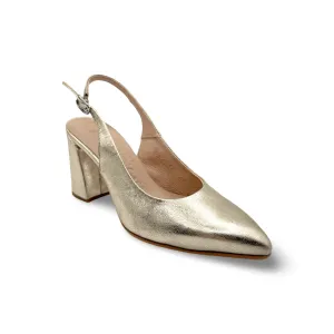 M5802 Gold Metallic Sling Back