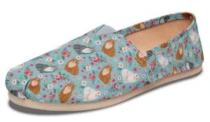 Maine Coon Cat Flower Casual Shoes