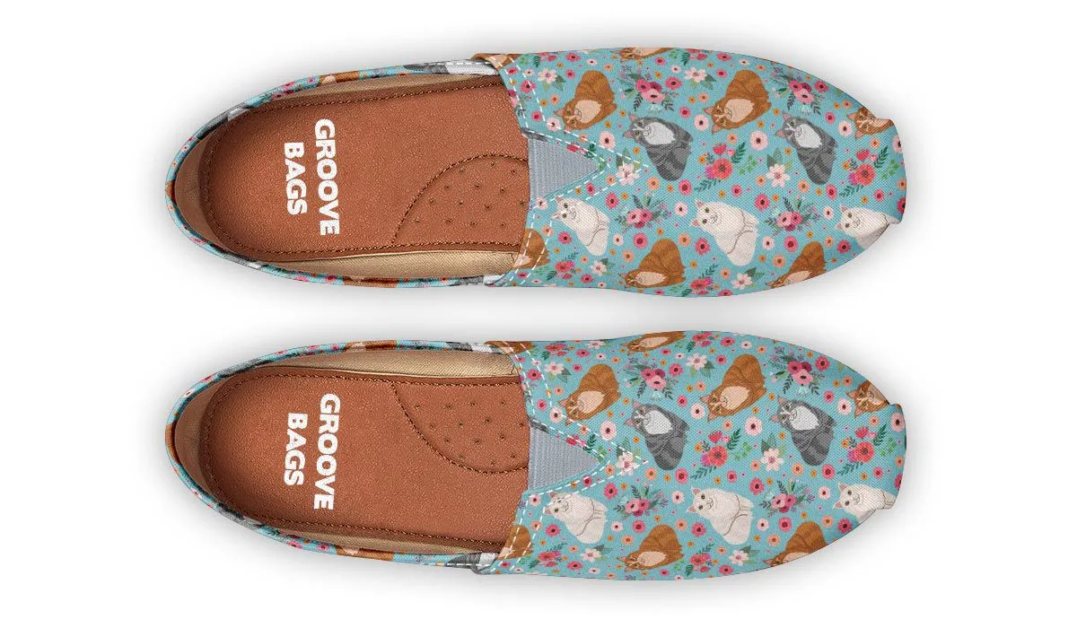 Maine Coon Cat Flower Casual Shoes