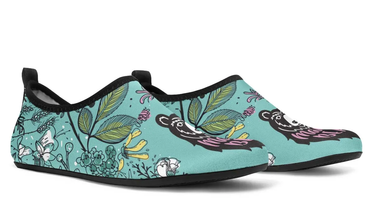 Mama Bear Aqua Barefoot Shoes