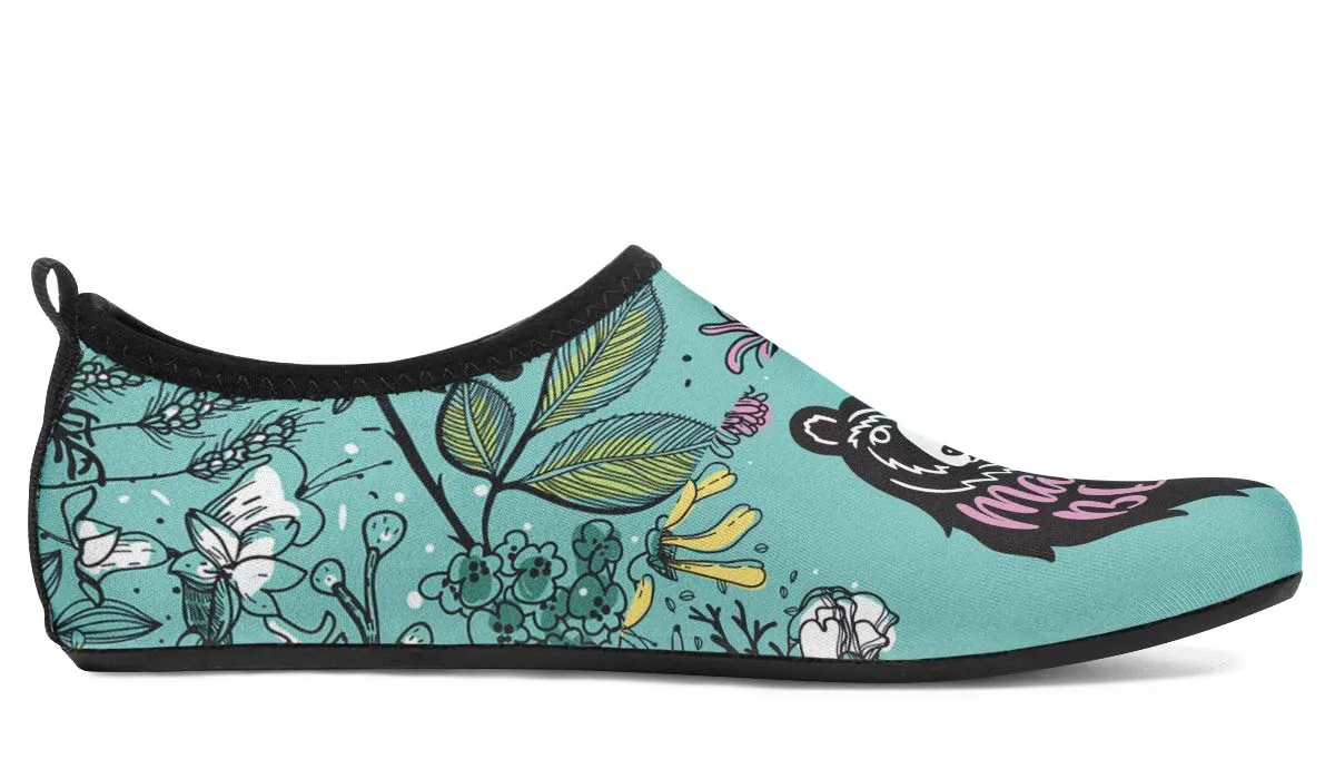 Mama Bear Aqua Barefoot Shoes