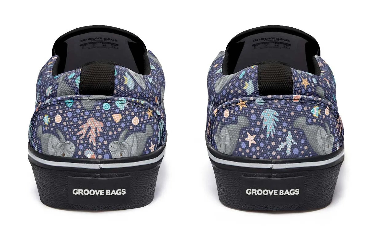Manatee Party Slip-On Shoes