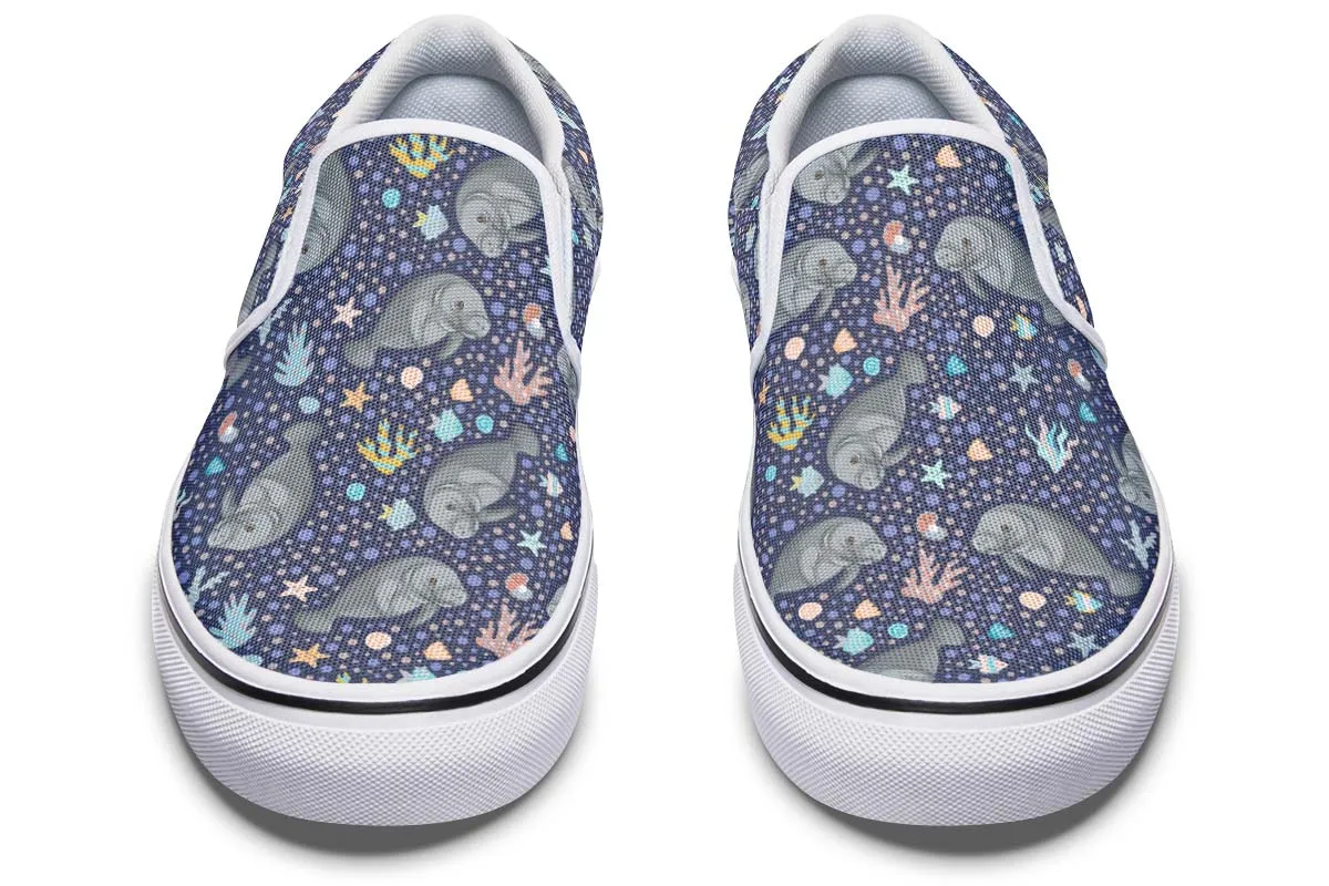Manatee Party Slip-On Shoes