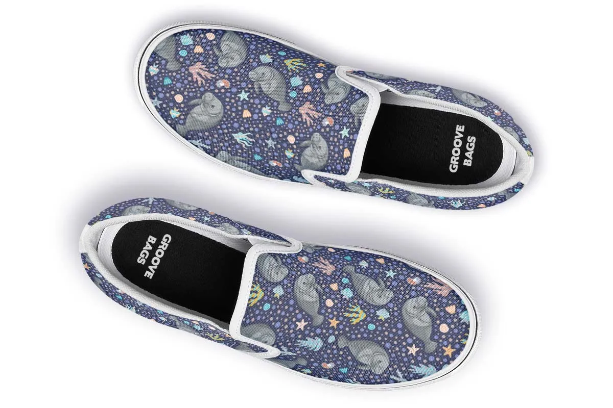 Manatee Party Slip-On Shoes
