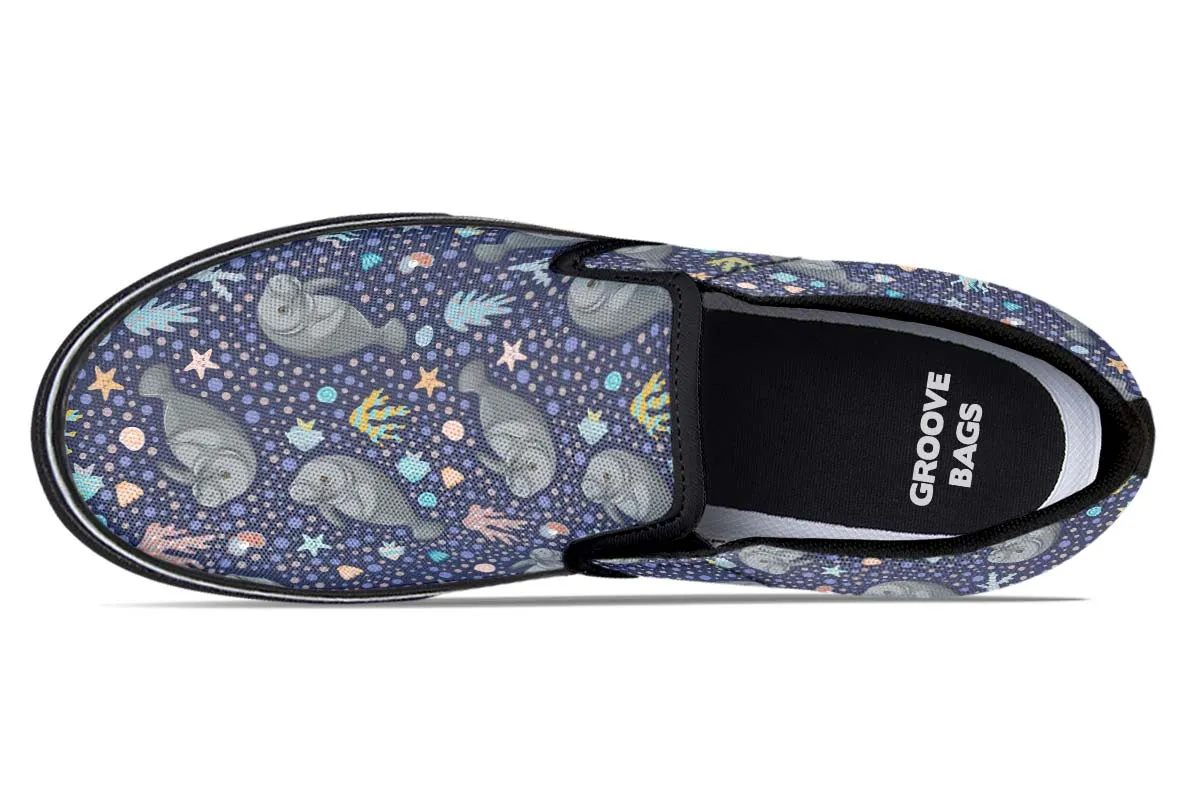 Manatee Party Slip-On Shoes