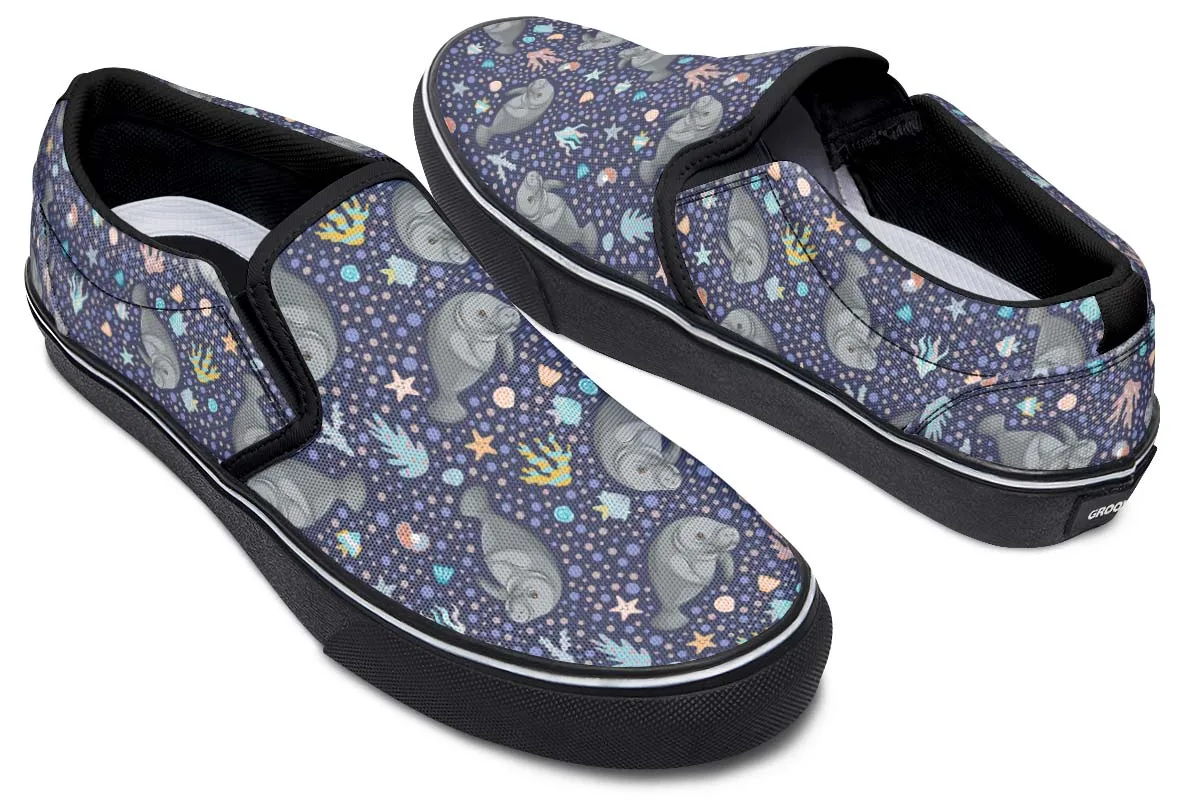 Manatee Party Slip-On Shoes