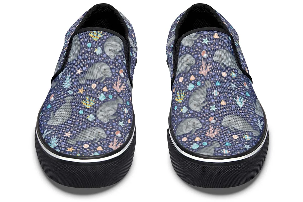 Manatee Party Slip-On Shoes