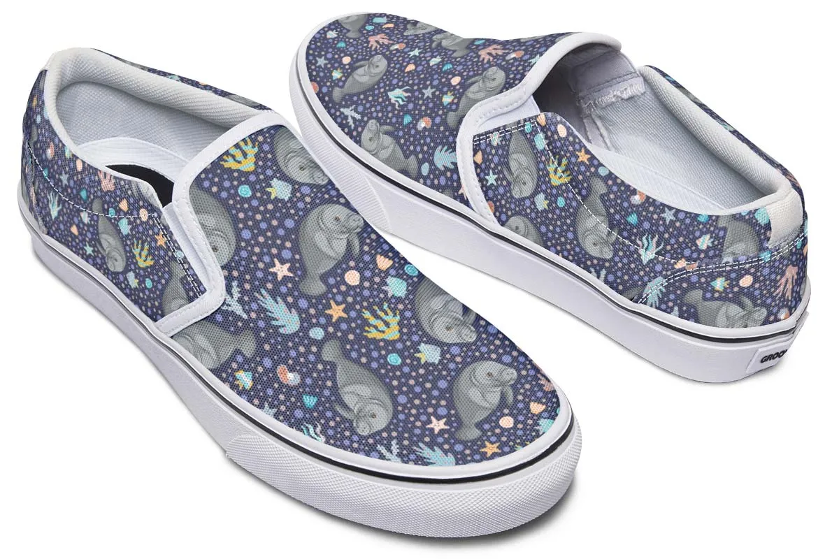 Manatee Party Slip-On Shoes