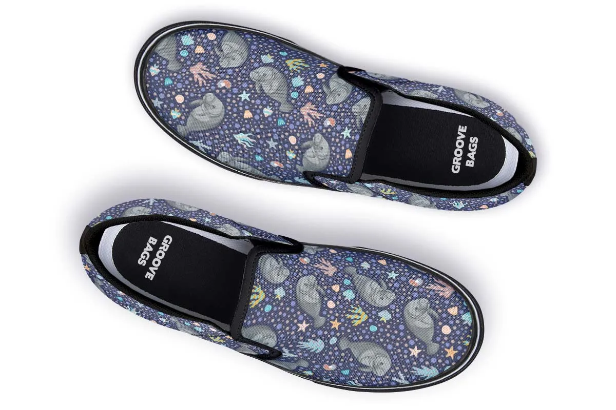 Manatee Party Slip-On Shoes