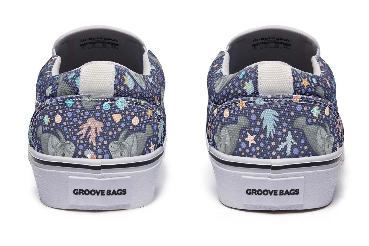 Manatee Party Slip-On Shoes
