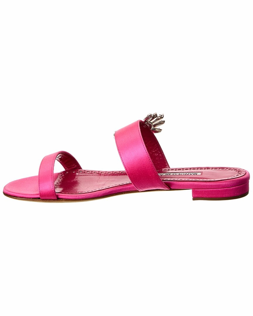 Manolo Blahnik Chivela 10 Satin Sandal