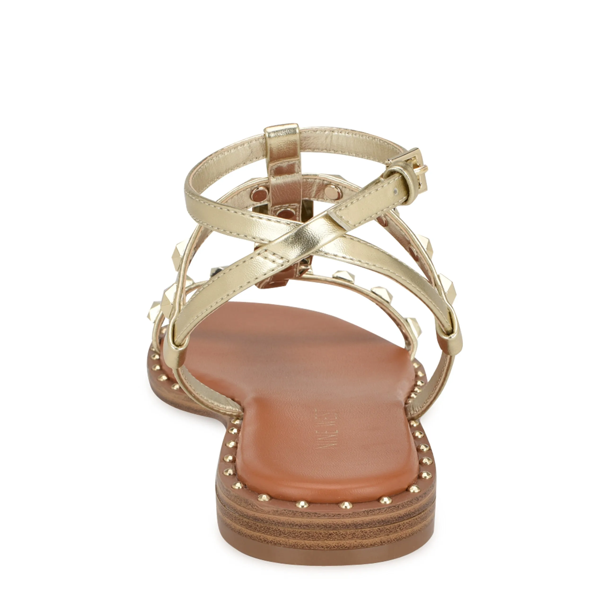 Marcila Studded Ankle Strap Sandals