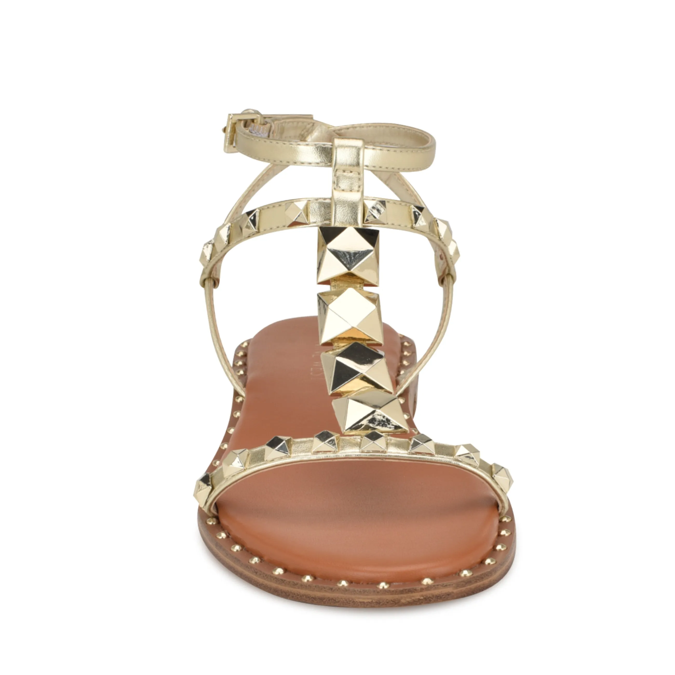 Marcila Studded Ankle Strap Sandals
