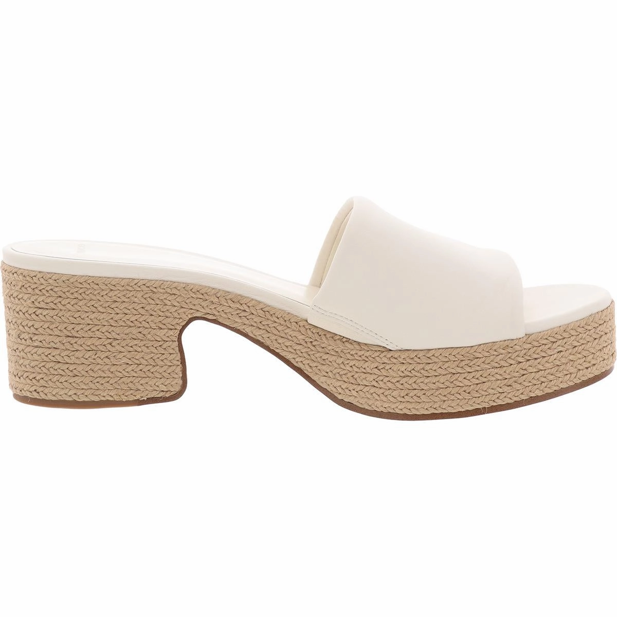 Margo Espadrille Womens Block Heel Leather Platform Sandals
