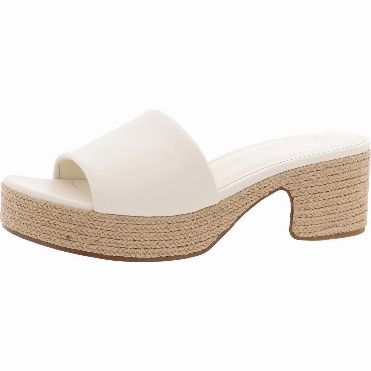 Margo Espadrille Womens Block Heel Leather Platform Sandals