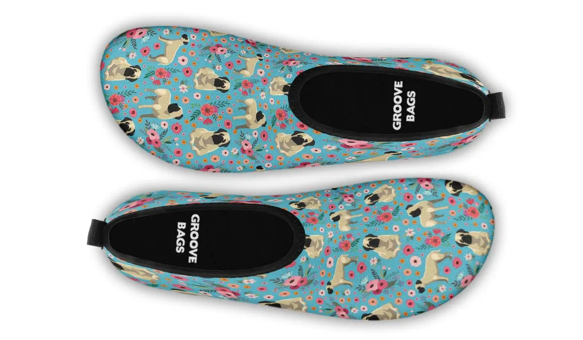 Mastiff Flower Aqua Barefoot Shoes