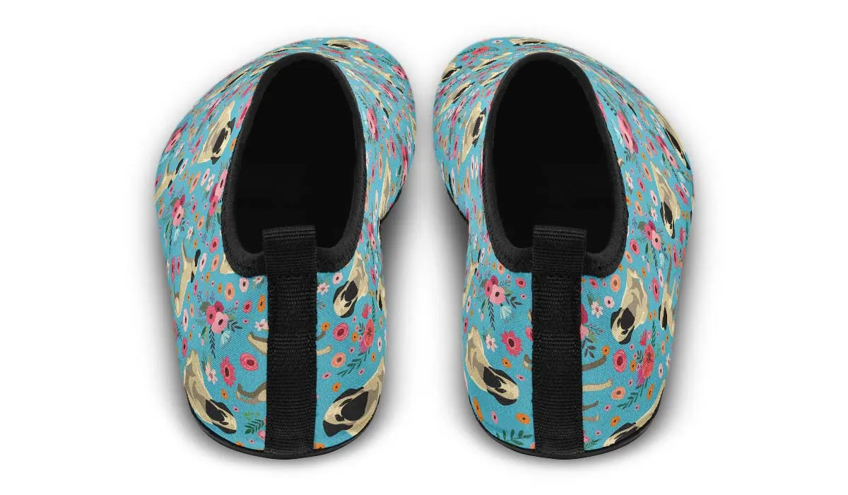 Mastiff Flower Aqua Barefoot Shoes