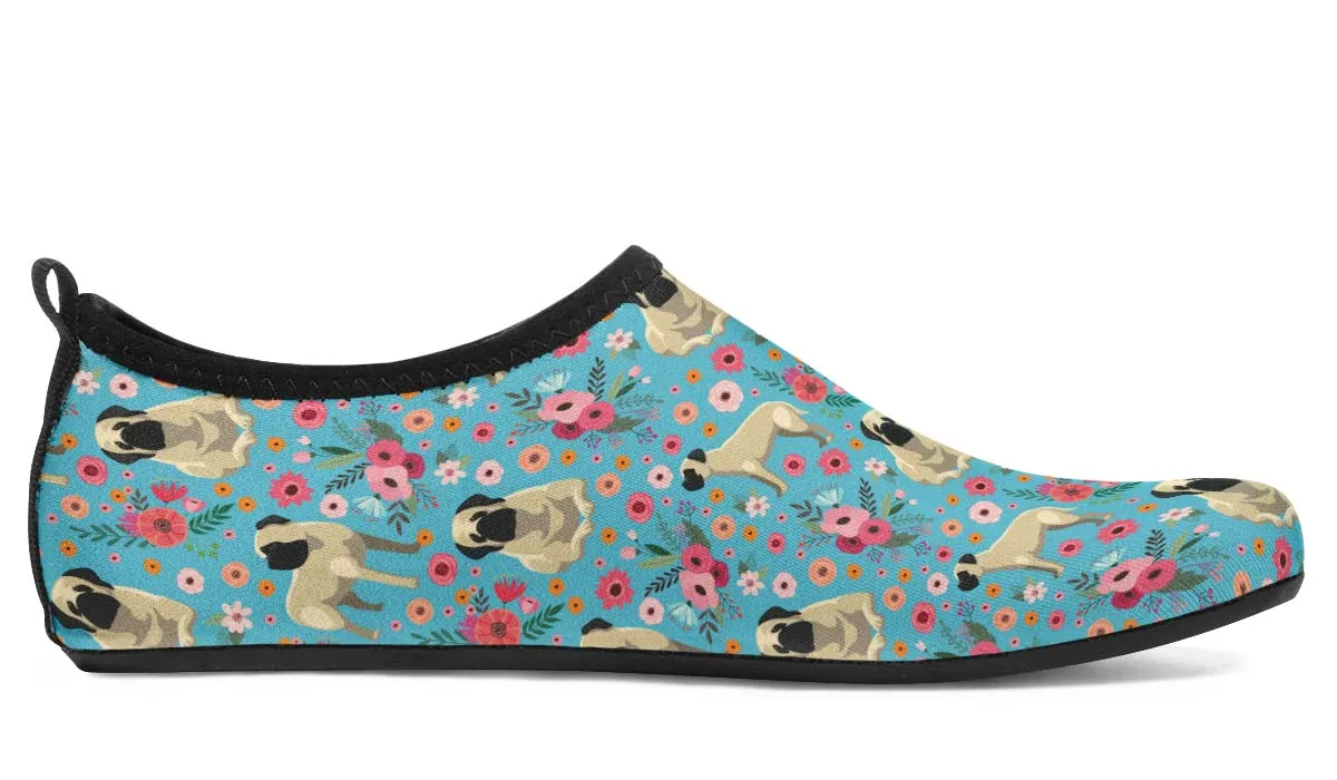 Mastiff Flower Aqua Barefoot Shoes