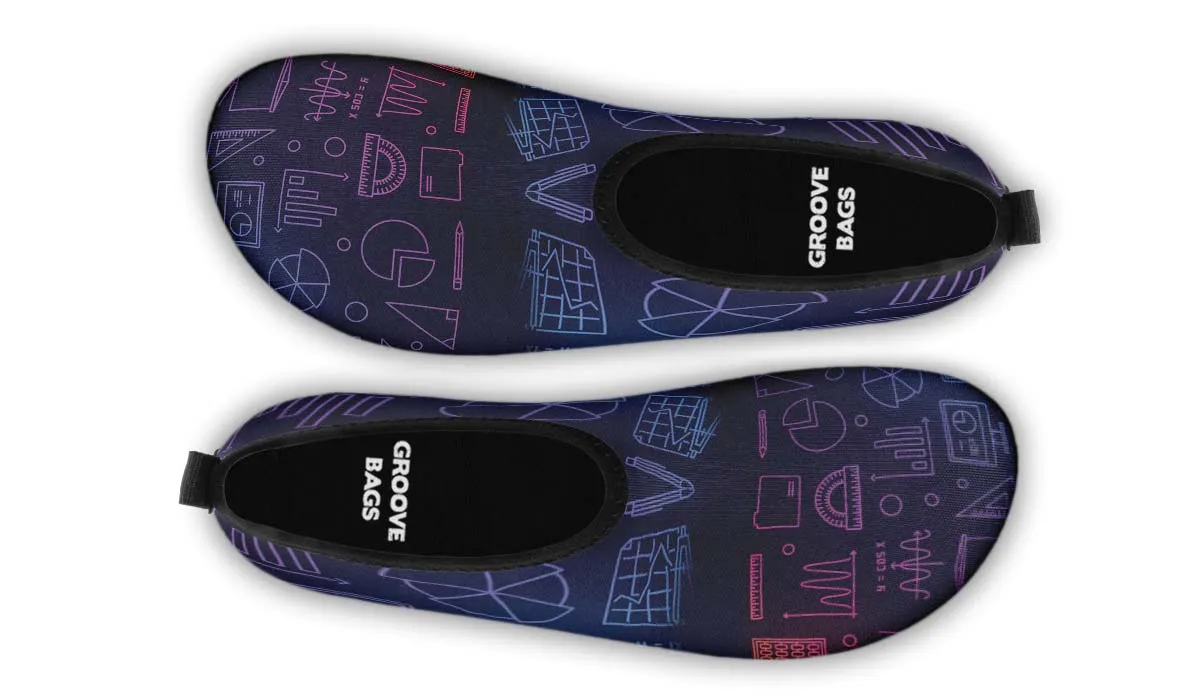 Math Chart Aqua Barefoot Shoes