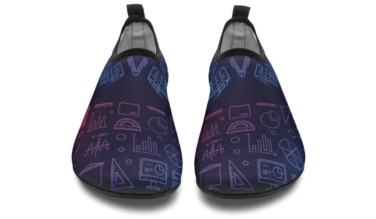 Math Chart Aqua Barefoot Shoes