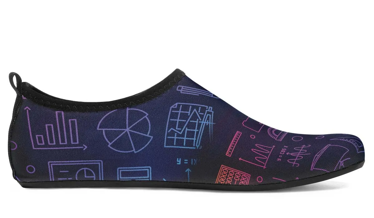 Math Chart Aqua Barefoot Shoes