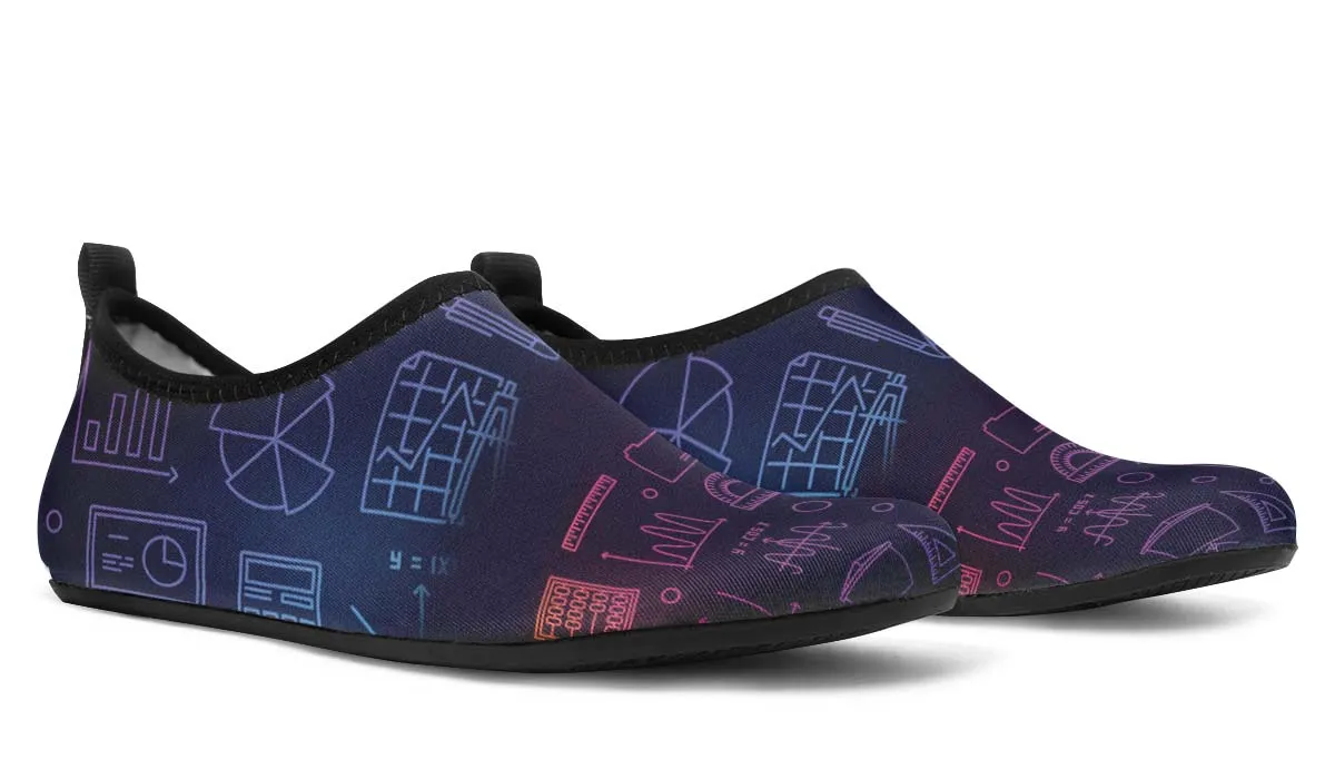 Math Chart Aqua Barefoot Shoes