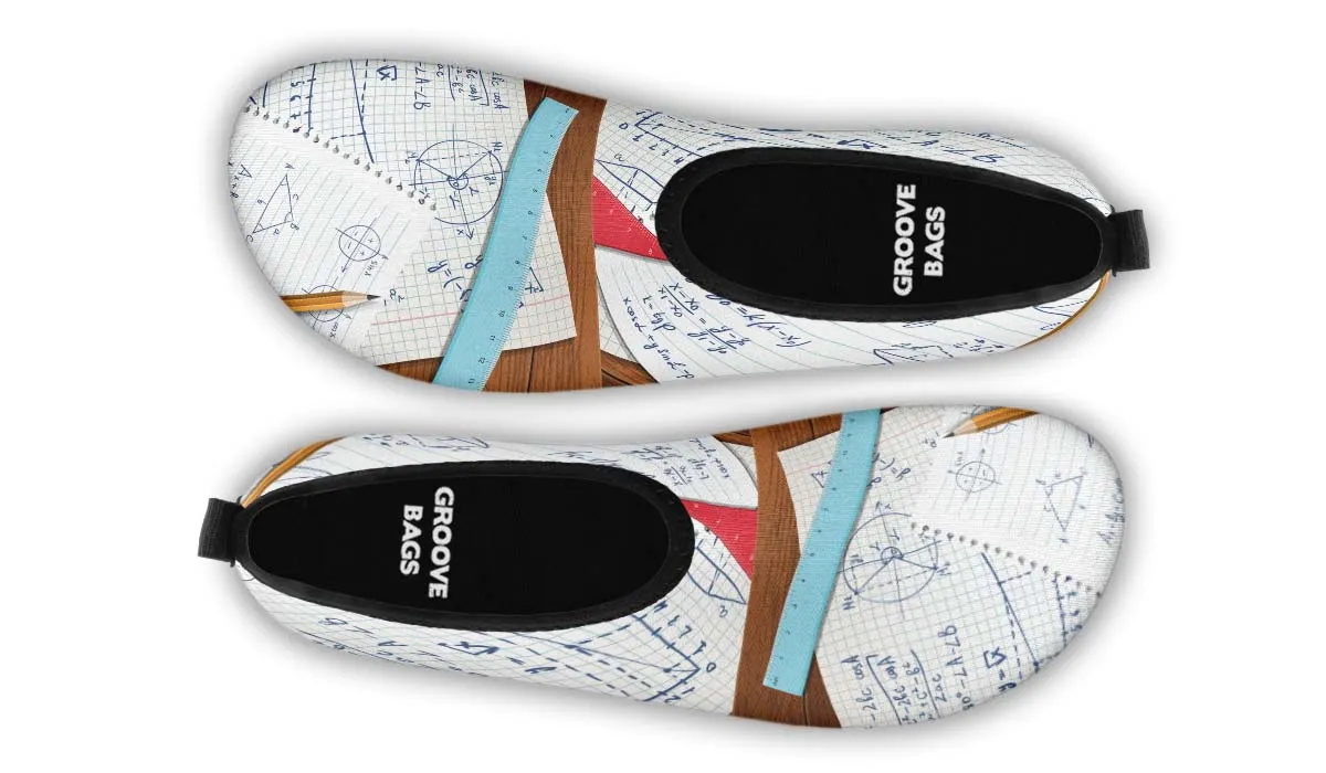 Math Notes Aqua Barefoot Shoes