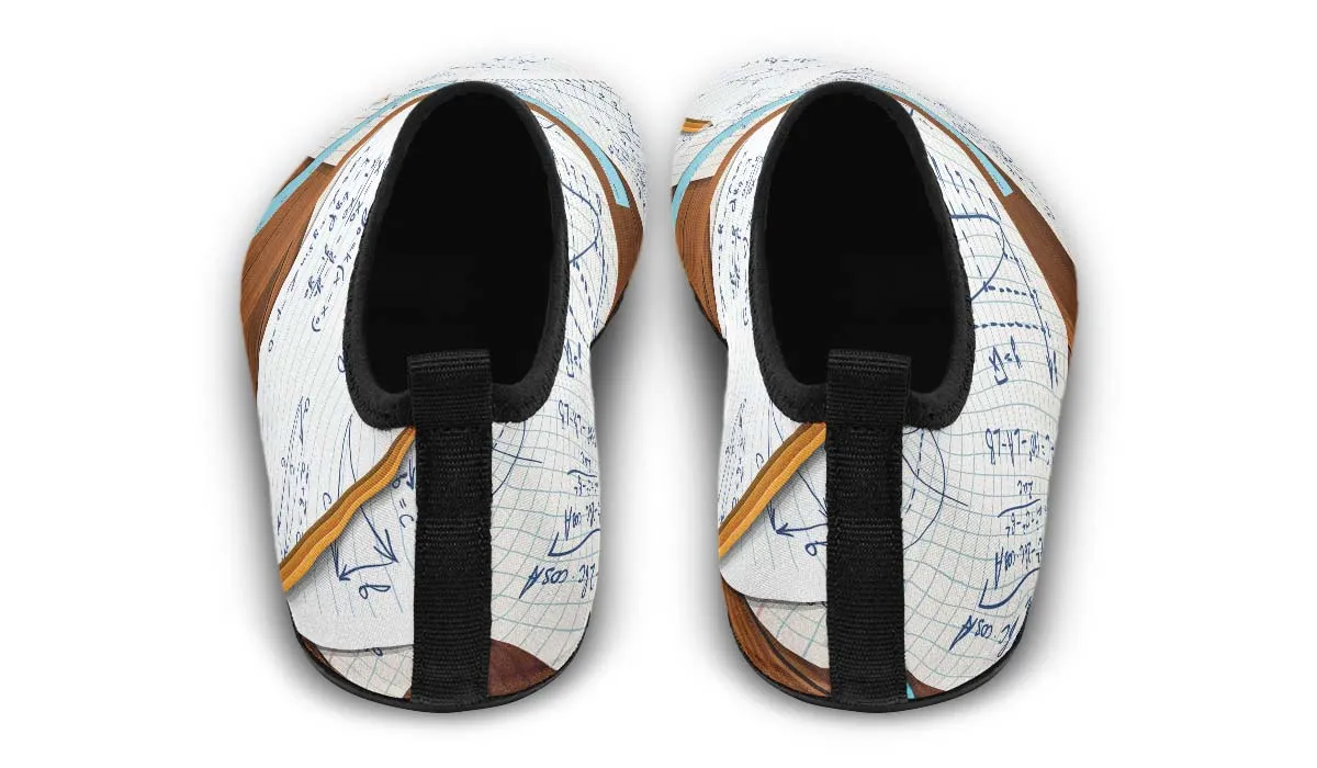 Math Notes Aqua Barefoot Shoes