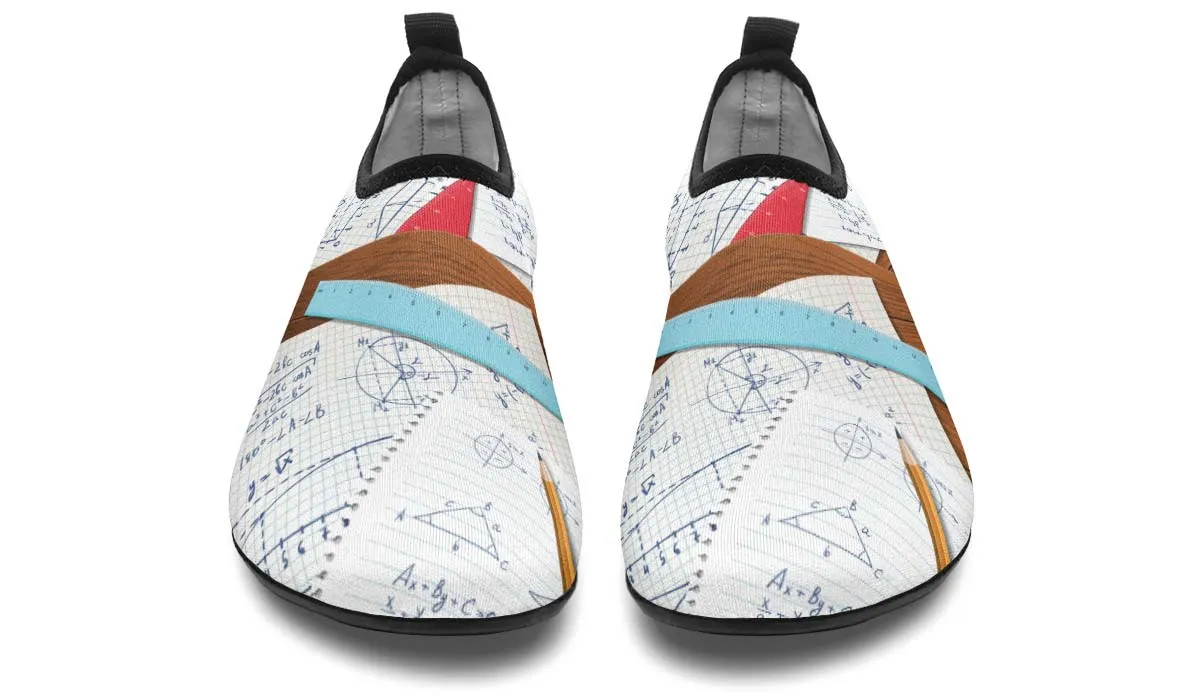 Math Notes Aqua Barefoot Shoes